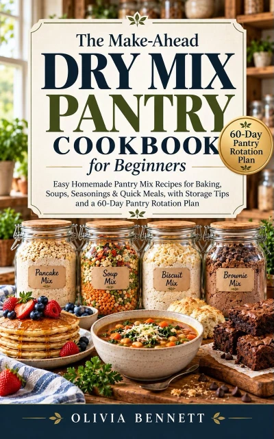 The Make-Ahead Dry Mix Pantry Cookbook for Beginners: Easy Homemade Pantry Mix Recipes for Baking, Soups, Seasonings & Quick Meals, with Storage Tips and a 60-Day Pantry Rotation Plan
